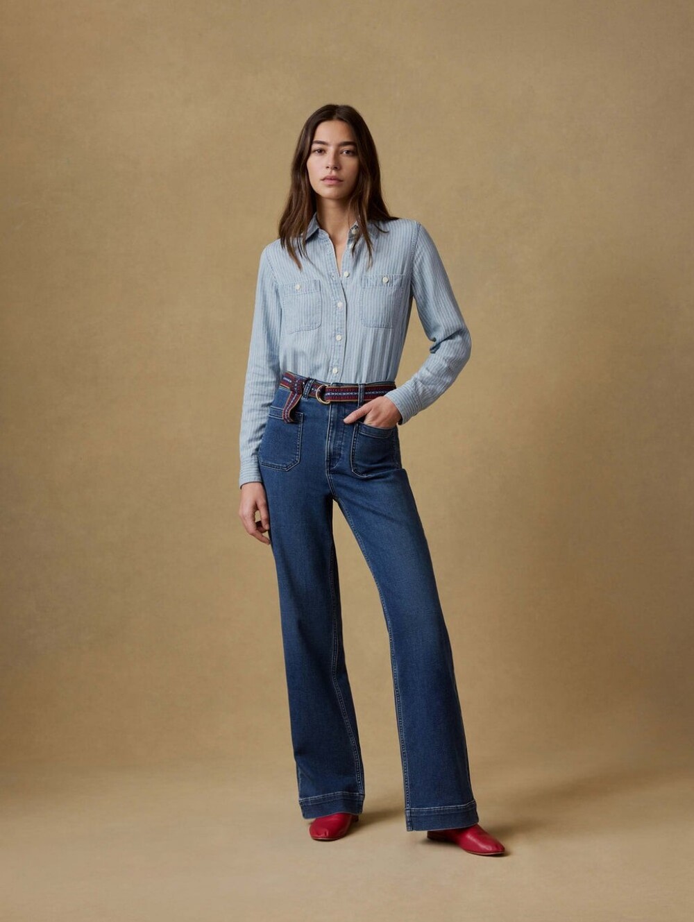 Stretch Terry Patch Pocket Pant - dark Wash